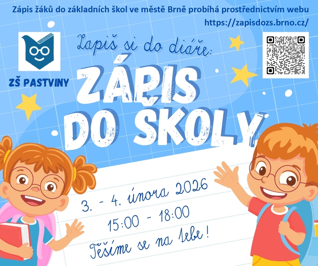 Leták k zápisu do ZŠ 3.-4. února 